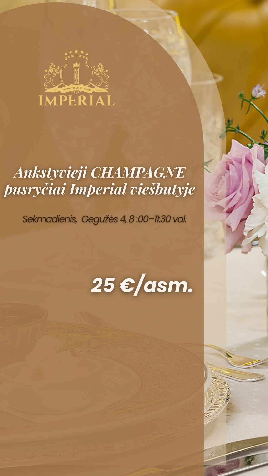 Ankstyvieji CHAMPAGNE pusryčiai
